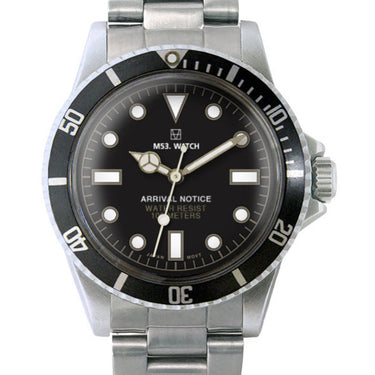 ★先行受注予約★2027SS★M53 ARRIVAL NOTICE ダイバーズウォッチ ステンレスベルト MW-002S