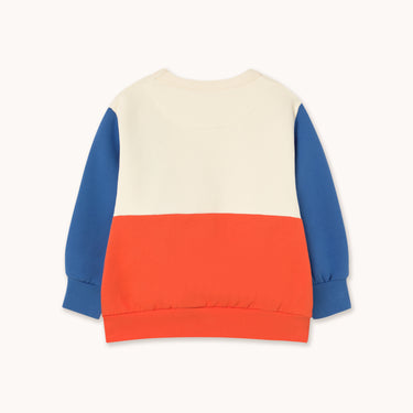 ★DROP1★2025AW★tinycottons タイニーコットンズ Color Block Sweatshirt light cream AW25-012
