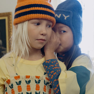 ★DROP2★2025AW★tinycottons タイニーコットンズ Tiny Earflap Beanie dark blue AW25-127
