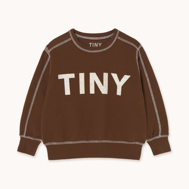 ★DROP1★2025AW★tinycottons タイニーコットンズ Contrast Sweatshirt dark brown AW25-256