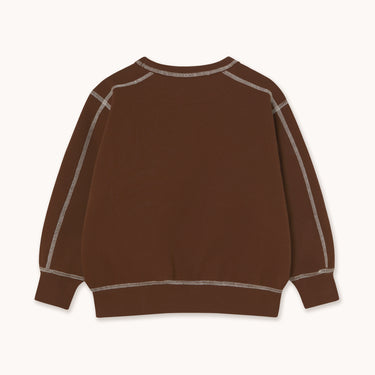 ★DROP1★2025AW★tinycottons タイニーコットンズ Contrast Sweatshirt dark brown AW25-256