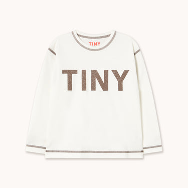 ★DROP2★2025AW★tinycottons タイニーコットンズ Contrast Sleeve Tee off-white/dark brown AW25-261