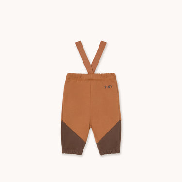 ★DROP2★2025AW★tinycottons タイニーコットンズ Tiny Color Block Baby sweatpant light brown AW25-278