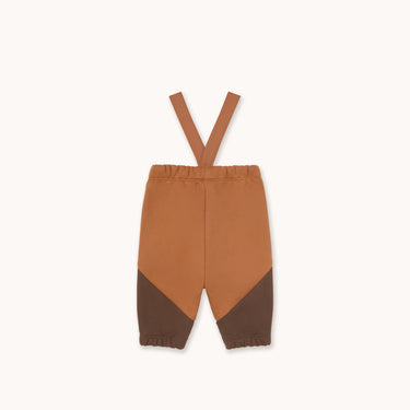 ★DROP2★2025AW★tinycottons タイニーコットンズ Tiny Color Block Baby sweatpant light brown AW25-278