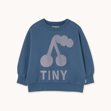★DROP1★2025AW★tinycottons タイニーコットンズ Cherry Graphic Sweatshirt ight navy AW25-279