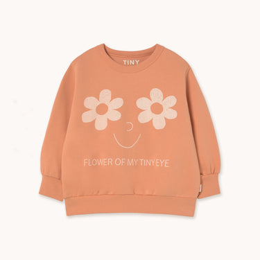 ★DROP1★2025AW★tinycottons タイニーコットンズ Flowers Eyes Graphic Sweatshirt light rust AW25-285