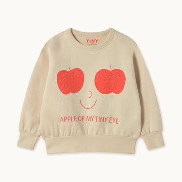 ★DROP1★2025AW★tinycottons タイニーコットンズ Apples Eyes Graphic Sweatshirt vanilla AW25-296