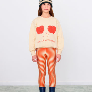 ★DROP1★2025AW★tinycottons タイニーコットンズ Apples Eyes Graphic Sweatshirt vanilla AW25-296