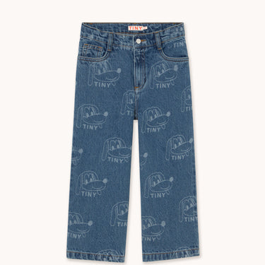 ★DROP2★2025AW★tinycottons タイニーコットンズ Dogs Jeans light blue denim AW25-427