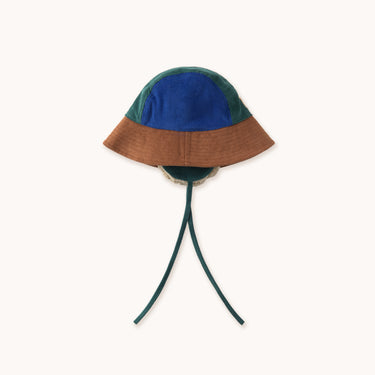 ★DROP2★2025AW★tinycottons タイニーコットンズ Color Block Bucket Hat dark brown AW25-538