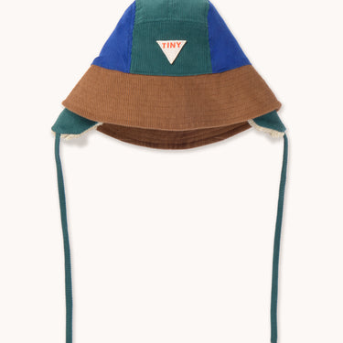★DROP2★2025AW★tinycottons タイニーコットンズ Color Block Bucket Hat dark brown AW25-538