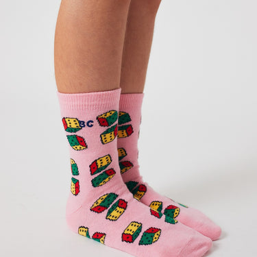 ★DROP1★2025AW★BOBOCHOSES ボボショーズ Dices all over short socks B225AI008