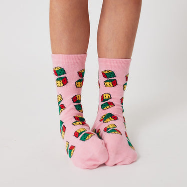 ★DROP1★2025AW★BOBOCHOSES ボボショーズ Dices all over short socks B225AI008
