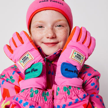 ★DROP2★2025AW★BOBOCHOSES ボボショーズ Bobo Choses pink polar fleece headband B225AI043