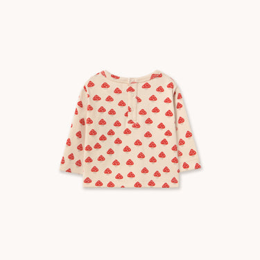 ★DROP1★2026AW★tinycottons タイニーコットンズ Mini Mushrooms Aop Rib Baby Tee AW26-456