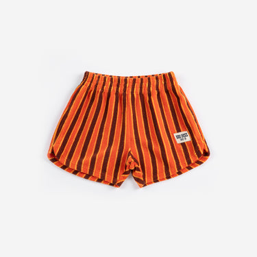 ★DROP2★2026SS★BOBOCHOSES ボボショーズ Striped Brick terry cloth shorts B126AC057