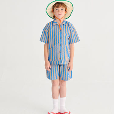 ★DROP1★2026SS★BOBOCHOSES ボボショーズ New Hairline denim bermuda shorts B126AC072