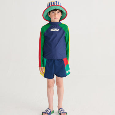 ★DROP2★2026SS★BOBOCHOSES ボボショーズ Bobo Choses color block swim T-shirt B126AC132