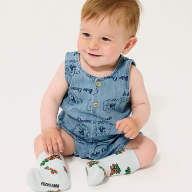 ★DROP2★2026SS★BOBOCHOSES ボボショーズ Juicy Tomatoes all over short socks B126AH001