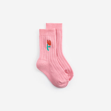 ★DROP2★2026SS★BOBOCHOSES ボボショーズ Flower short socks pack x 2 B126AH003