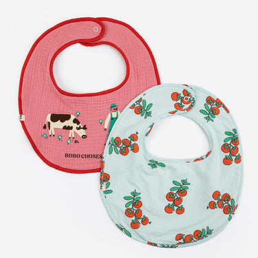 ★DROP1★2026SS★BOBOCHOSES ボボショーズ Juicy Tomatoes  bib set x2 B126AH016