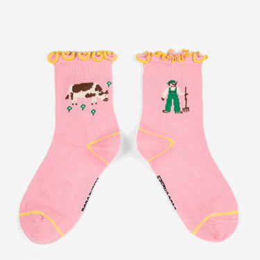★DROP1★2026SS★BOBOCHOSES ボボショーズ Farm Adventure ruffled short socks B126AI007