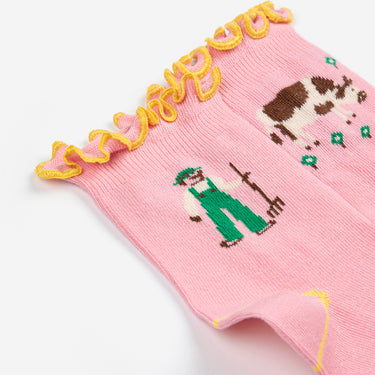 ★DROP1★2026SS★BOBOCHOSES ボボショーズ Farm Adventure ruffled short socks B126AI007