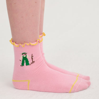 ★DROP1★2026SS★BOBOCHOSES ボボショーズ Farm Adventure ruffled short socks B126AI007