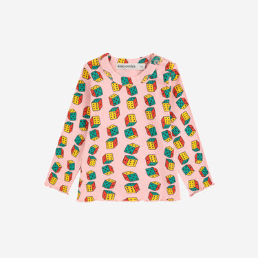 ★DROP1★2025AW★BOBOCHOSES ボボショーズ Dices all over T-shirt baby B225AB042