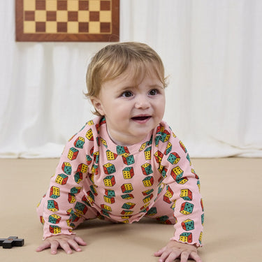 ★DROP1★2025AW★BOBOCHOSES ボボショーズ Dices all over T-shirt baby B225AB042