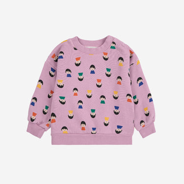 ★DROP2★2025AW★BOBOCHOSES ボボショーズ Game Pawns all over sweatshirt baby B225AB050