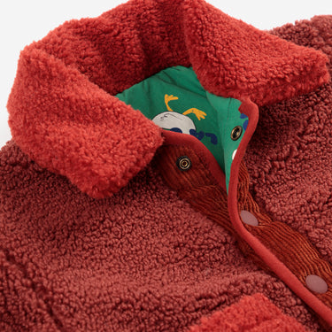 ★DROP2★2025AW★BOBOCHOSES ボボショーズ La Oca all over reversible sheepskin jacket baby B225AB107