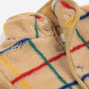 ★DROP2★2025AW★BOBOCHOSES ボボショーズ Stripe color sheepskin jacket baby B225AB108