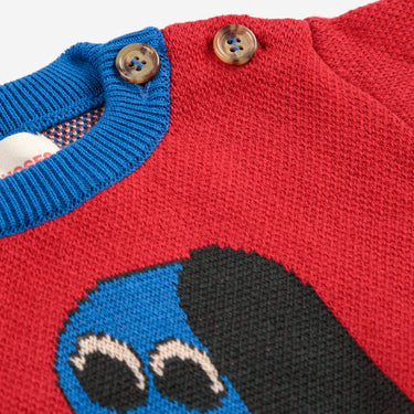★DROP1★2025AW★BOBOCHOSES ボボショーズ Doggy Mate jacquard jumper baby B225AB121