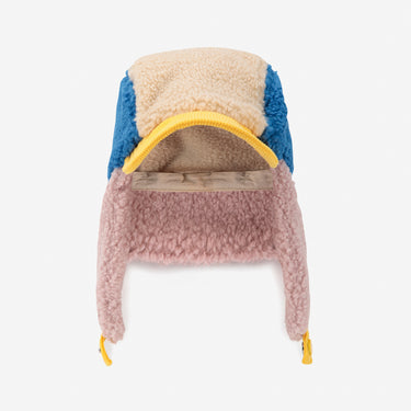 ★DROP2★2025AW★BOBOCHOSES ボボショーズ Bobo Choses color block sheepskin chapka baby B225AH006