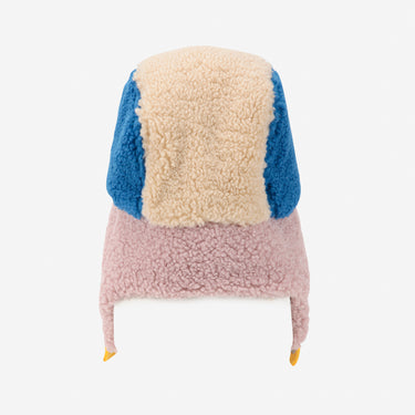 ★DROP2★2025AW★BOBOCHOSES ボボショーズ Bobo Choses color block sheepskin chapka baby B225AH006
