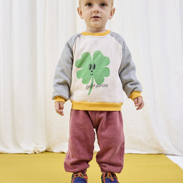 ★DROP2★2025AW★BOBOCHOSES ボボショーズ Lucky Clover sweatshirt baby B225AB053