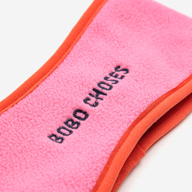 ★DROP2★2025AW★BOBOCHOSES ボボショーズ Bobo Choses pink polar fleece headband B225AI043