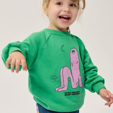 ★DROP1★2026AW★BOBOCHOSES ボボショーズ Long Pinky Puff sweatshirt B226AB051