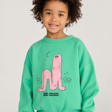 ★DROP1★2026AW★BOBOCHOSES ボボショーズ Long Puff sweatshirt B226AC030