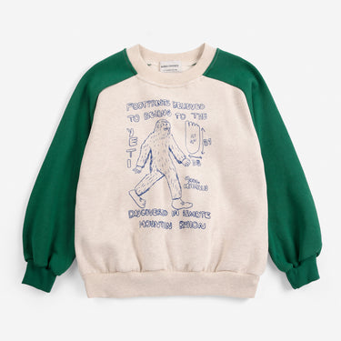 ★DROP1★2026AW★BOBOCHOSES ボボショーズ Mr. Footish raglan sweatshirt B226AC037