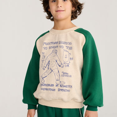 ★DROP1★2026AW★BOBOCHOSES ボボショーズ Mr. Footish raglan sweatshirt B226AC037
