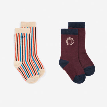 ★DROP2★2026AW★BOBOCHOSES ボボショーズ Curious Owl socks pack B226AH024