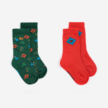 ★DROP2★2026AW★BOBOCHOSES ボボショーズ Blossom all over socks pack B226AH025