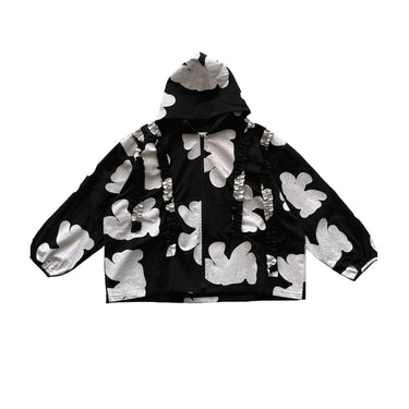 ★入荷済み★2026AW★UNIONINI ユニオニーニ teddy pattern hoodie black BL-036