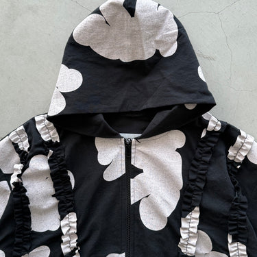 ★入荷済み★2026AW★UNIONINI ユニオニーニ teddy pattern hoodie black BL-036