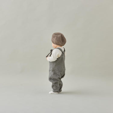 ★入荷済み★2025AW★MOUN TEN. マウンテン cotton tweed salopette(for baby) sand x bk BP02-0209