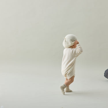 ★入荷済み★2025AW★MOUN TEN. マウンテン eco rib longsleeve(for baby) ecru BT03-0106