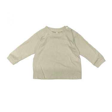 ★入荷済み★2025AW★MOUN TEN. マウンテン longsleeve logo T(organic coton)(for baby) sand BT07-0208