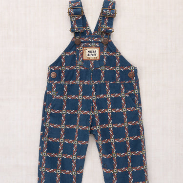 ★DROP2★2026AW★Misha & Puff ミーシャアンドパフ BABY CORDUROY CARPENTER OVERALL MARINE BLUE PORTICO B5214F26-0F2